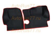 Ковры салона для а/м Газель 3302 (материал EVA) черный + красный кант "3D формованные"