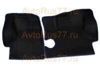 Ковры салона для а/м Газель 3302 (материал EVA) черный + синий кант "3D формованные"