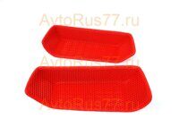 Ковры на пороги для а/м Газель 3302 (материал EVA) красный "3D формованные" к-т 2шт.