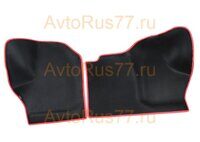 Ковры салона для а/м Газель Next (материал EVA) (рычаг кпп на панели) черный+ красный кант "3D формованные"